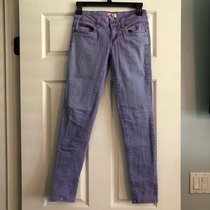 Pastel purple skinny jeans